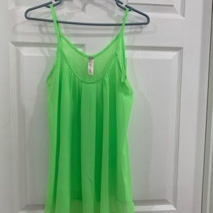 Love note green tank size S